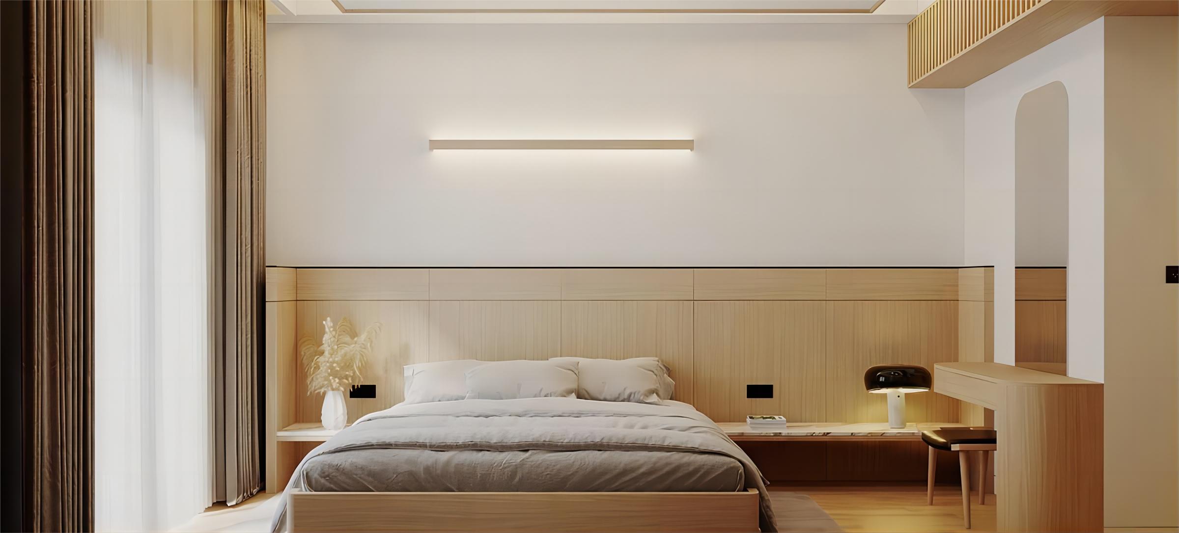 Ozawa linear mirror-front vanity wall light