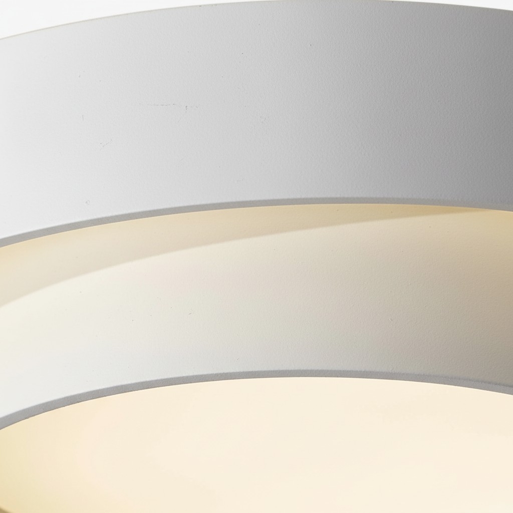 Close-up of the metal body and light diffuser