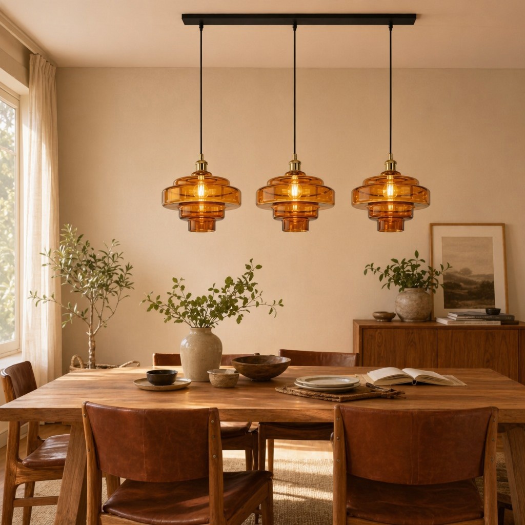Existing Ivon three-piece pendant set installation