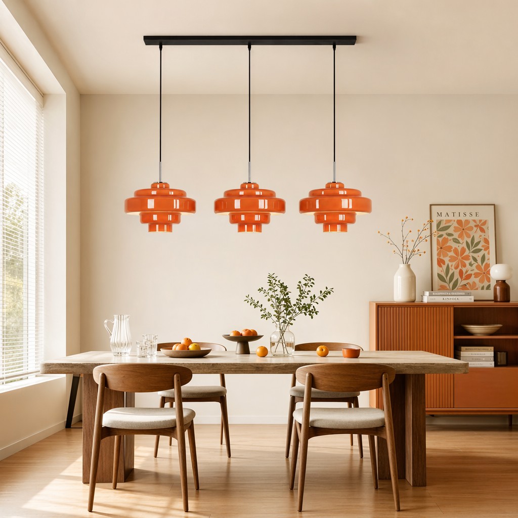 Existing Ivon three-piece pendant set installation