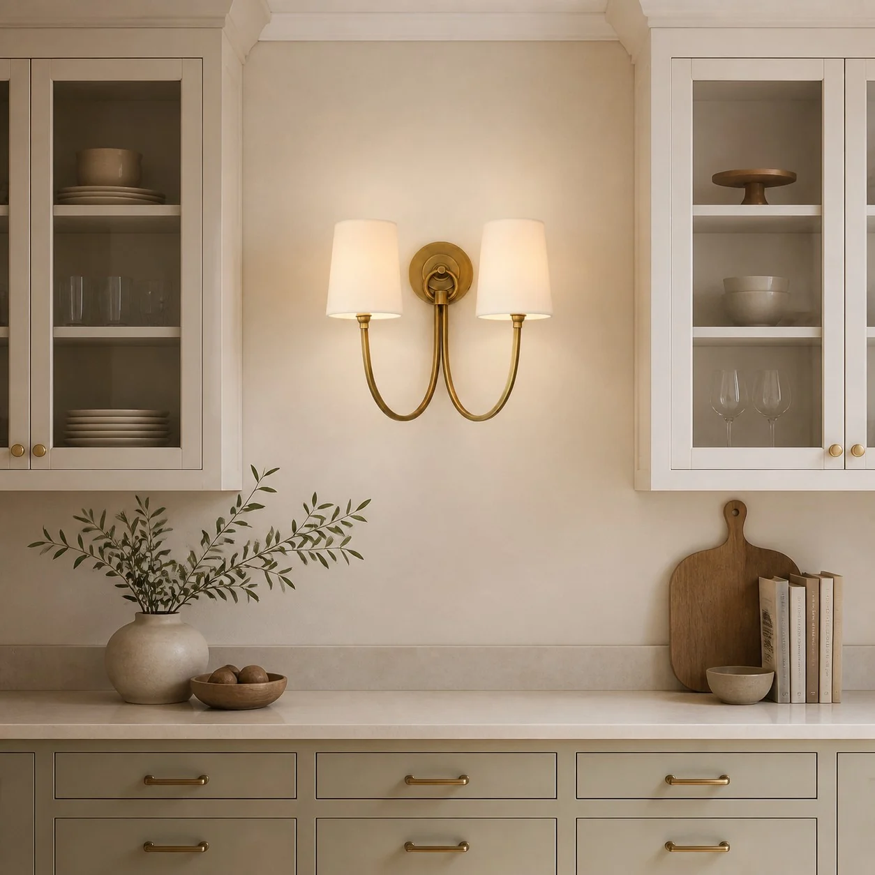Metal finish options for the Ananke wall sconce
