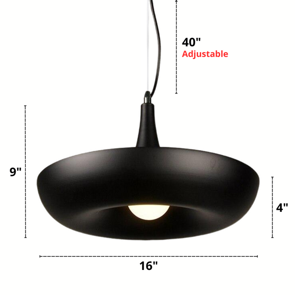 Circular Pendant Planter Light Dimensions