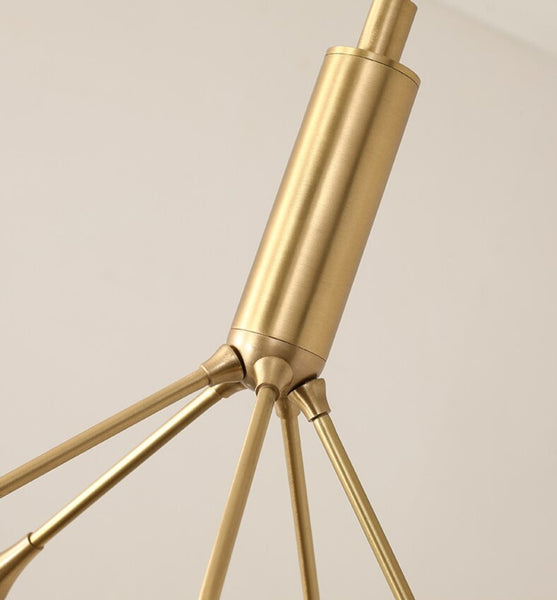 Nordic Kupfer Luxus LED Kronleuchter Beleuchtung Firefly Esszimmer Wohnzimmer Kreative Hängende Lampe Moderne Schlafzimmer Home Deco Leuchten