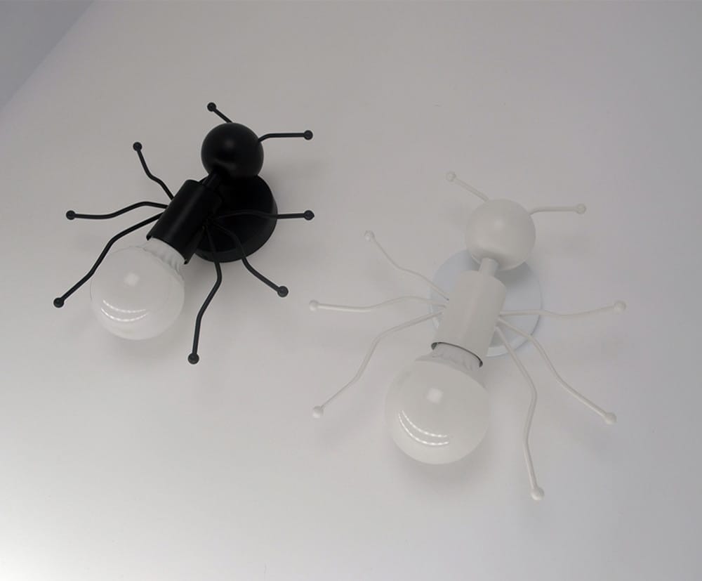 Lampes de fourmis de robot en métal de minimalisme créatif moderne pour des enfants