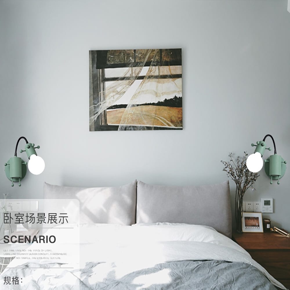 Lampes de fourmis de robot en métal de minimalisme créatif moderne pour des enfants