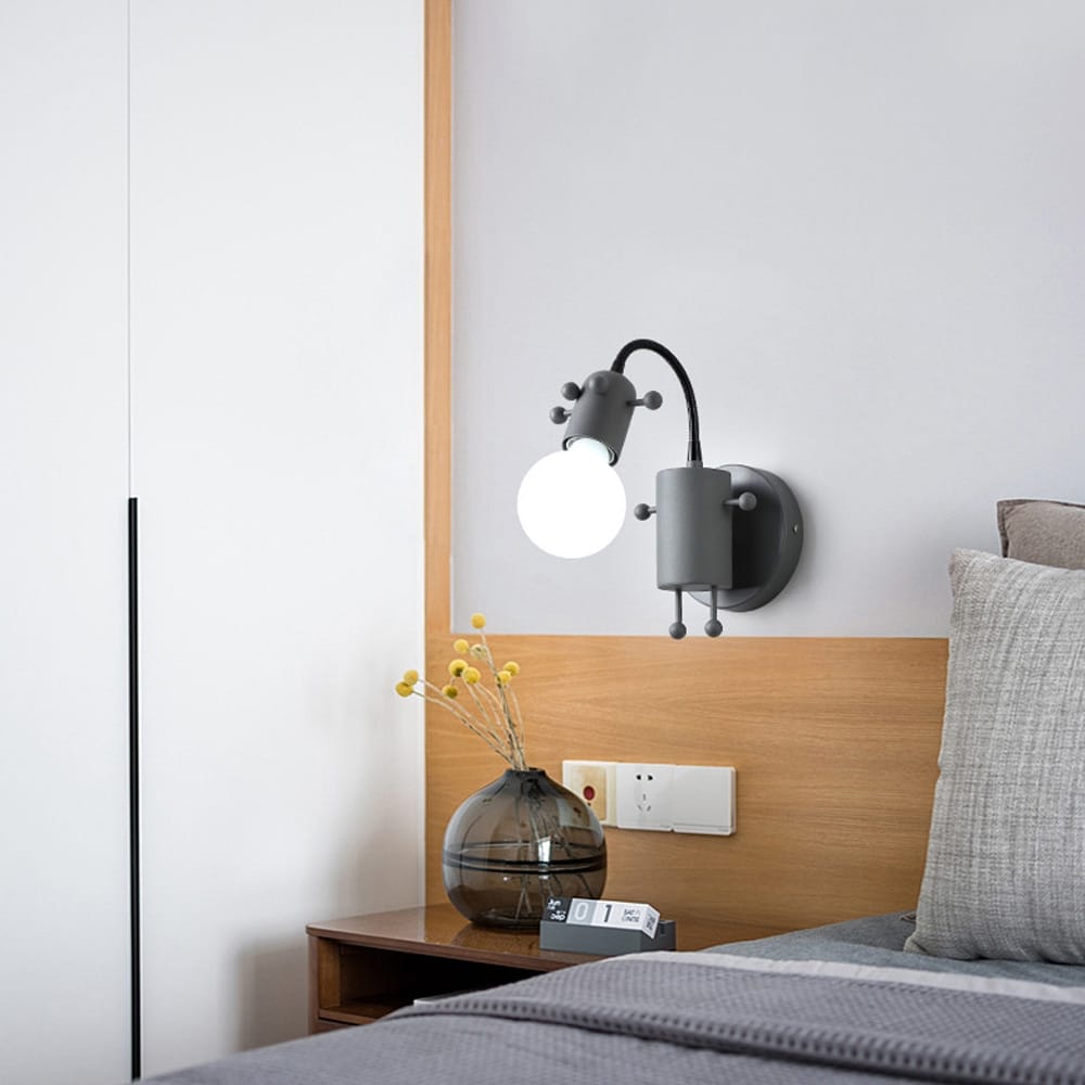 Lampes de fourmis de robot en métal de minimalisme créatif moderne pour des enfants