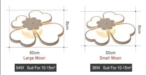Luminaires à fleurs pour chambre d'enfants 36W 54W