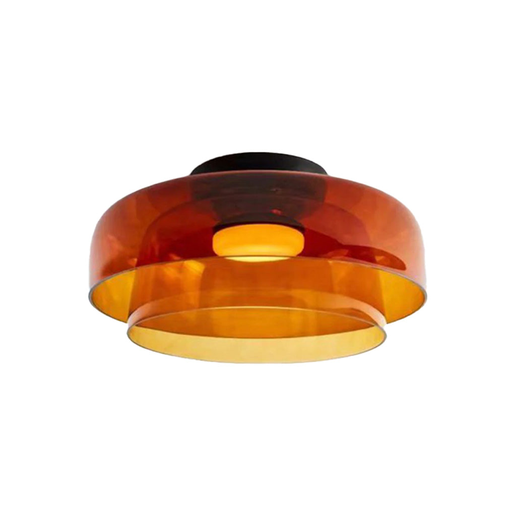 Layer Disc Glas Deckenleuchte zweilagig Bernstein sku.jpg__PID:620b7959-4f19-4c23-a335-28389a1f5e7f