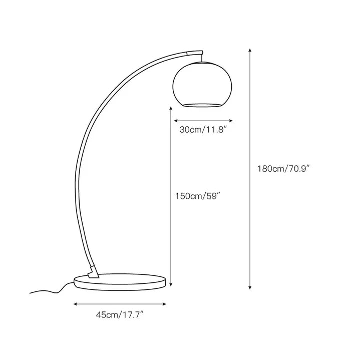 Lampada da terra moderna ad arco con paralume in vetro ambrato (1).webp__PID:429ad55c-ad74-4a14-985e-2a1f66cd2462