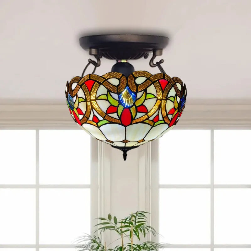 Plafonnier Daphné en vitrail artisanal de style Tiffany (6).webp__PID:30530e8f-79ad-49bd-9ecc-9966524cc825