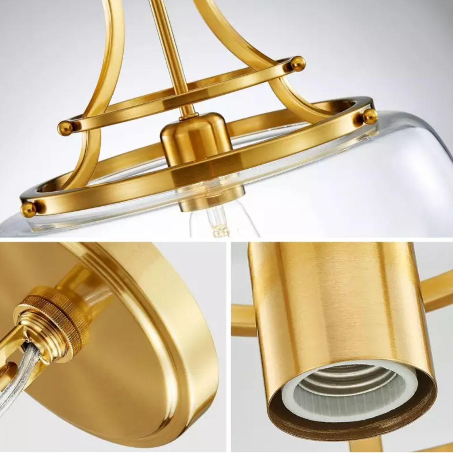 Elena Moderne Pendelleuchte mit Kuppel aus klarem Glas detail2.webp__PID:17d85224-14af-4c30-8f55-d7d7d308942a