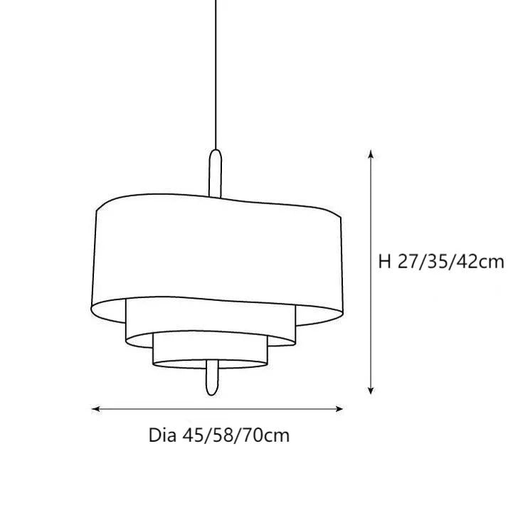 Luminária pendente escandinava Nysorin em camadas de tecido tamanho.webp__PID:48667c1d-fb15-4d56-a07a-bdc8171eb618
