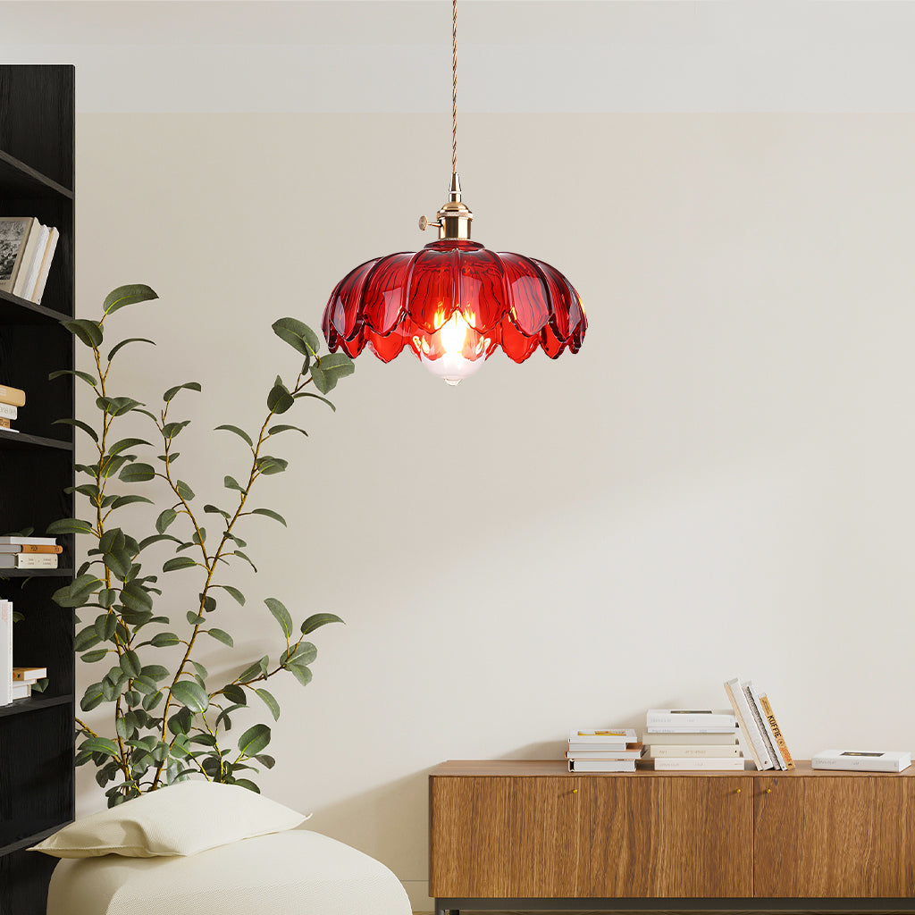 tulip glass pendant light red.jpg__PID:a3f4a201-71bf-471d-a64c-39ba866f7560