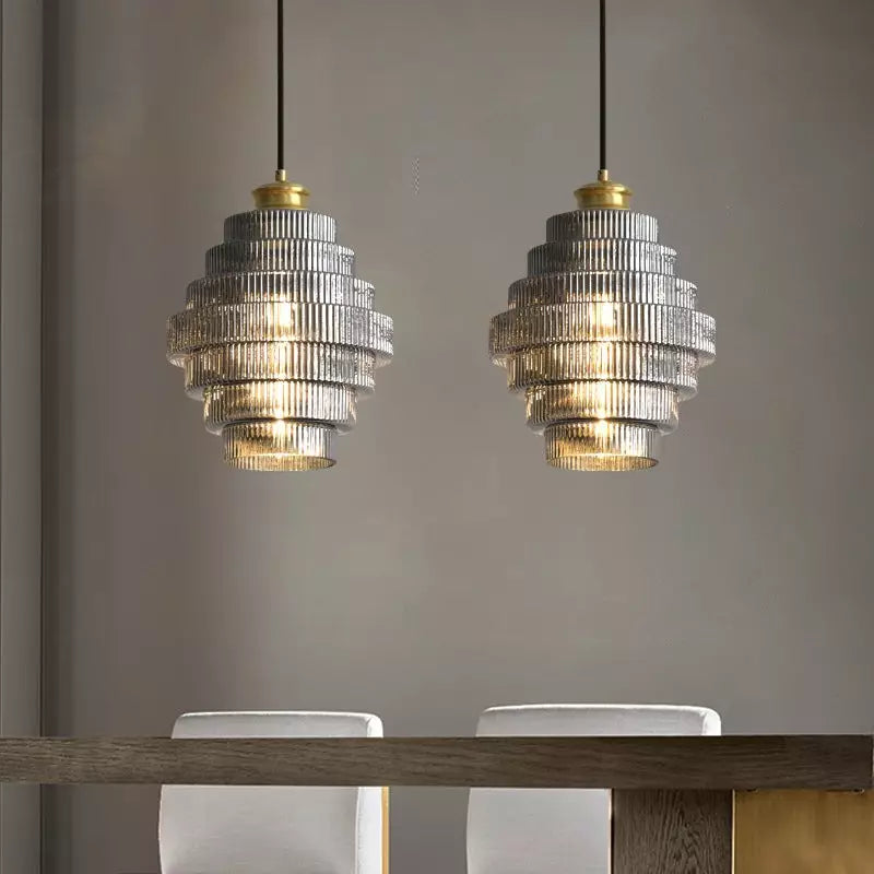 lampada a sospensione in vetro colorato a strisce Kaelyn Bottle Shade.webp__PID:14f49747-dca3-434e-90fa-773a443a2260