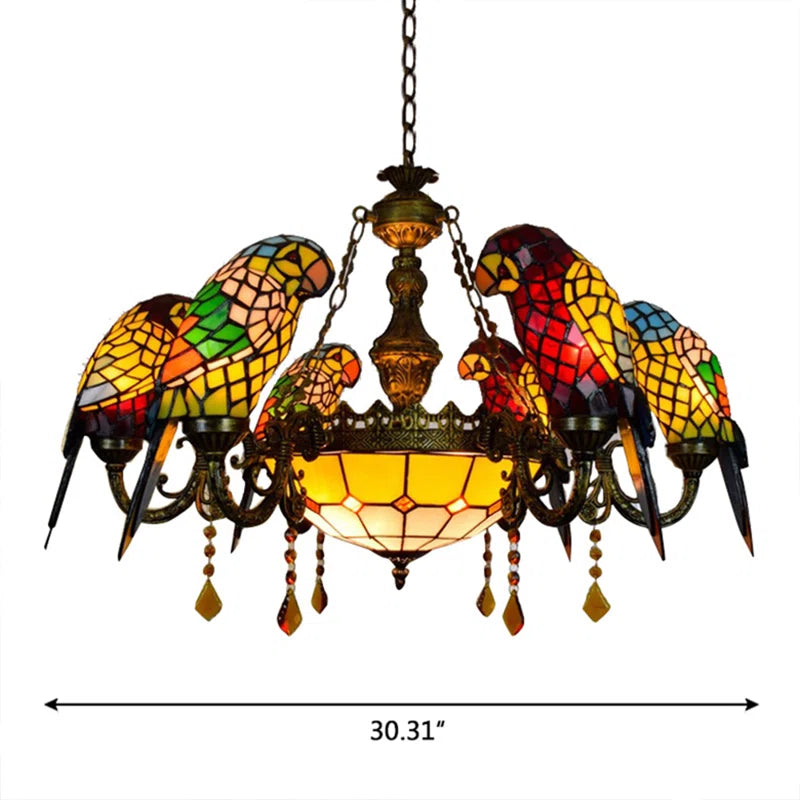 Lustre perroquet vintage en vitrail de style Tiffany à 7 lumières (1).webp__PID:13dd5cde-f8dd-4901-bdf9-89cb2fd58033