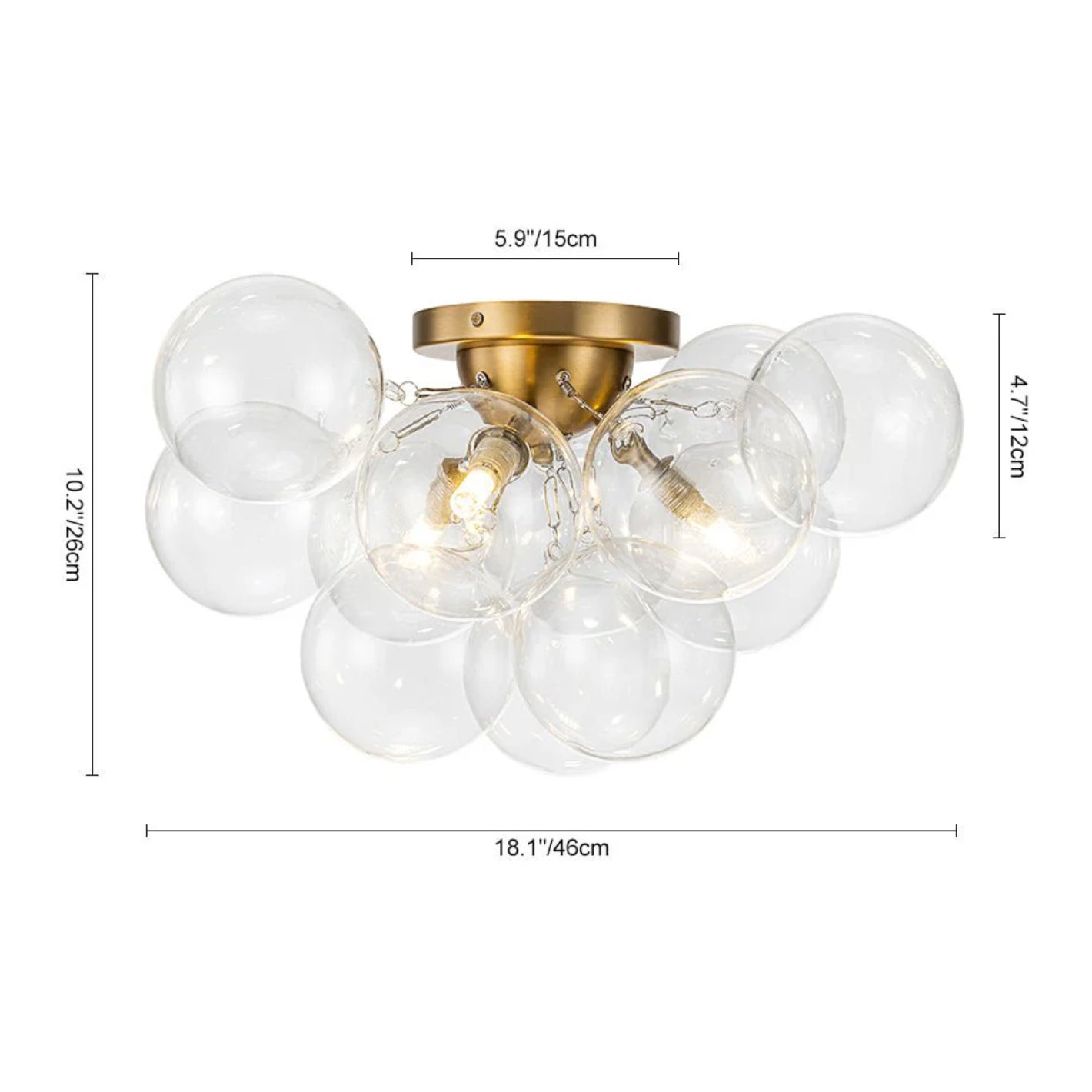 Lampada da soffitto in vetro Felix Modern Bubble Cluster size.webp__PID:9124b885-96e2-4b74-8ffc-a975111309e5