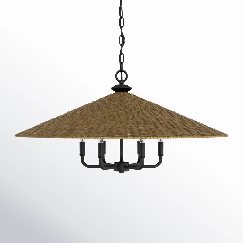 American Country Black 6 Light Rattan Cone Pendant Light (1).webp__PID:40697a8b-0d8e-4597-9313-04df1d4d3af5
