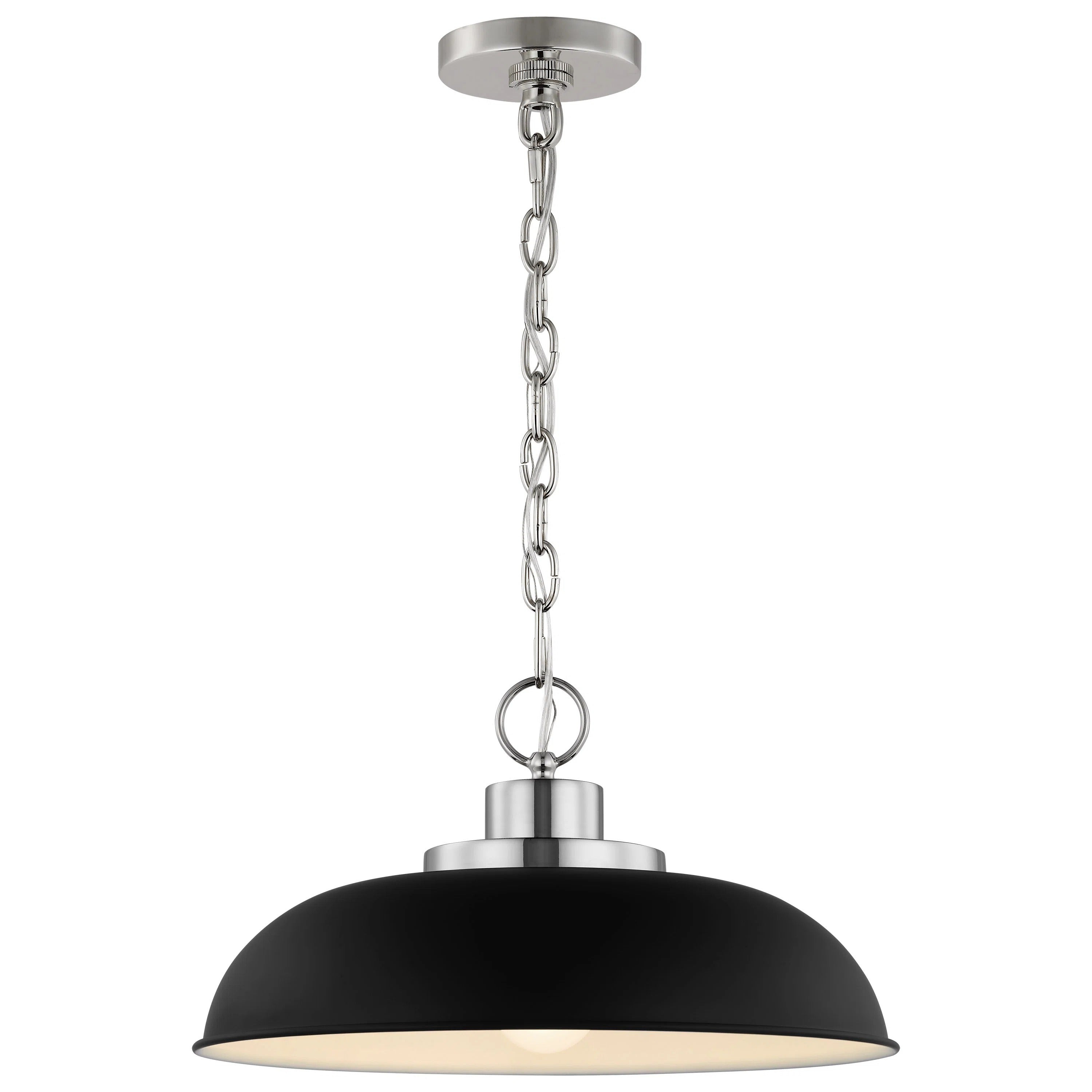 Briony Modern Lampada a sospensione a cupola in metallo bianco sku3.webp__PID:d1d84811-7762-4b07-b197-afc617f7a04c