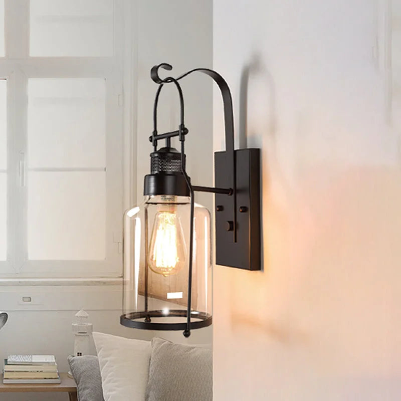 Lámpara de pared Ceres, antigua, industrial, con frasco de vidrio (14).webp__PID:ef47a154-8612-4b24-8a5b-5ea91012fac8