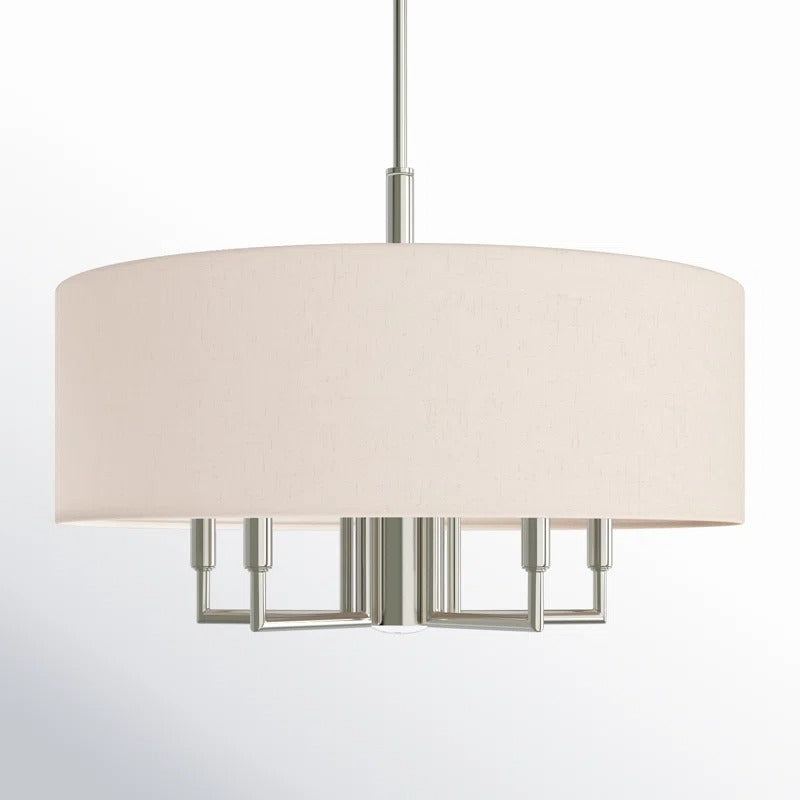 Lampadario a tamburo in tessuto a 6 luci Leif Contemporary sku3.webp__PID:4cb35929-36c8-493c-bf83-e0f094d352c3