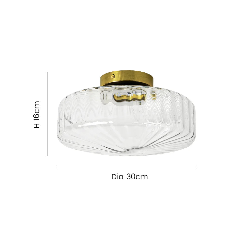 Lampa sufitowa Rowena Modern Round Ribbed Glass Brass (2).webp__PID:d23f9d1a-04d5-4010-8d8b-27deb0a784bb