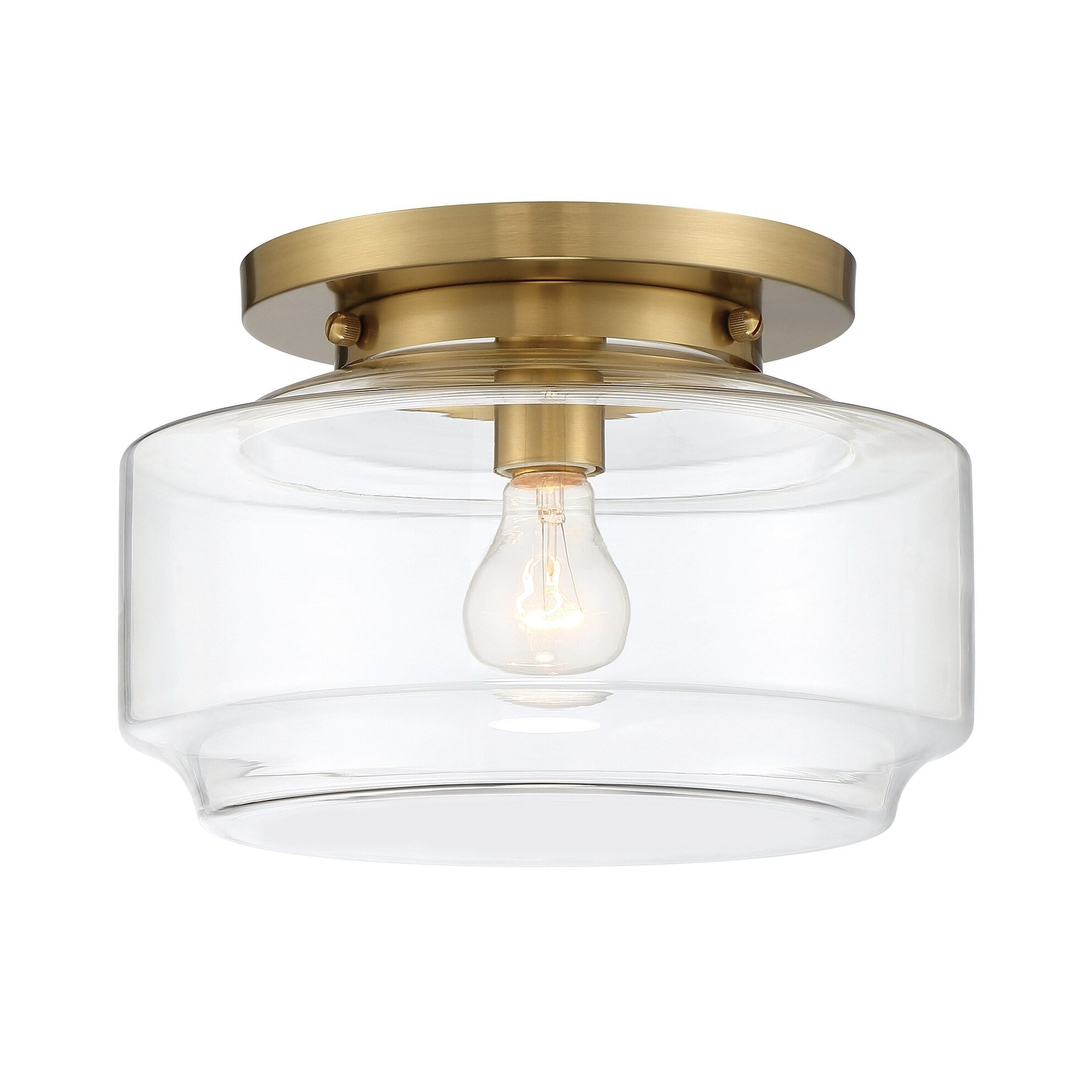 Lampa sufitowa Lena Modern Brass Clear Glass Flush Mount sku1.webp__PID:cf5ed137-1613-47e1-9a6c-d71331e18ff9