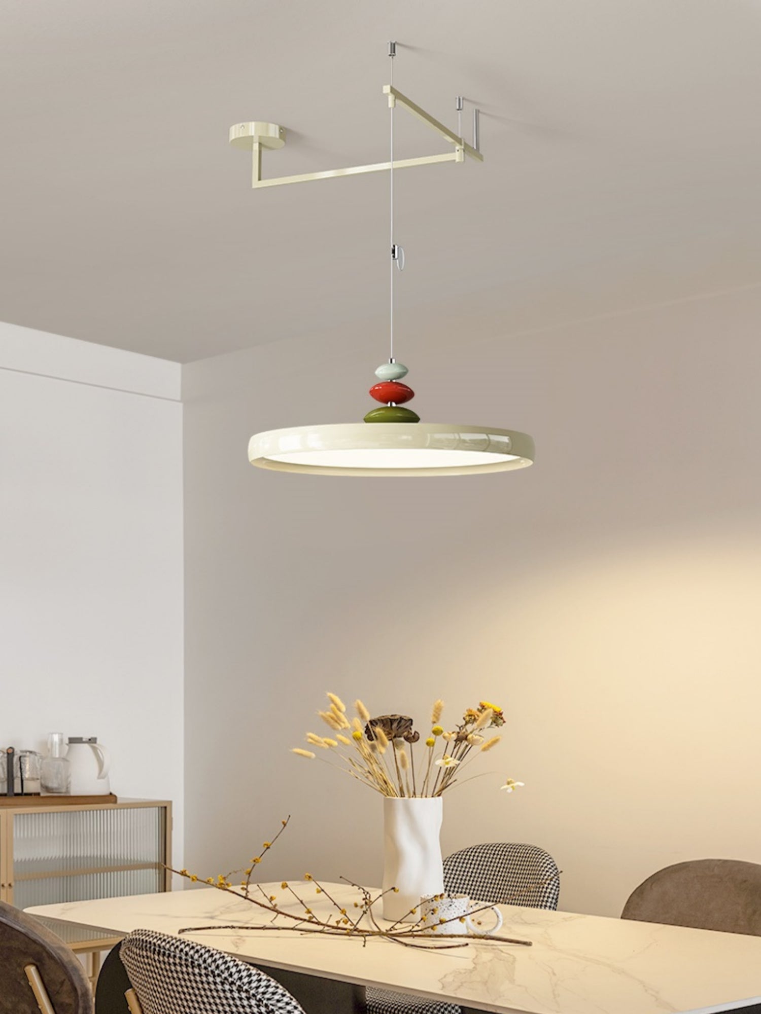 Thor Swing Arm Colorful Stone Pendant Light.webp__PID:bbb0e3ed-ceb9-4fac-91fb-90a8191c9ee9