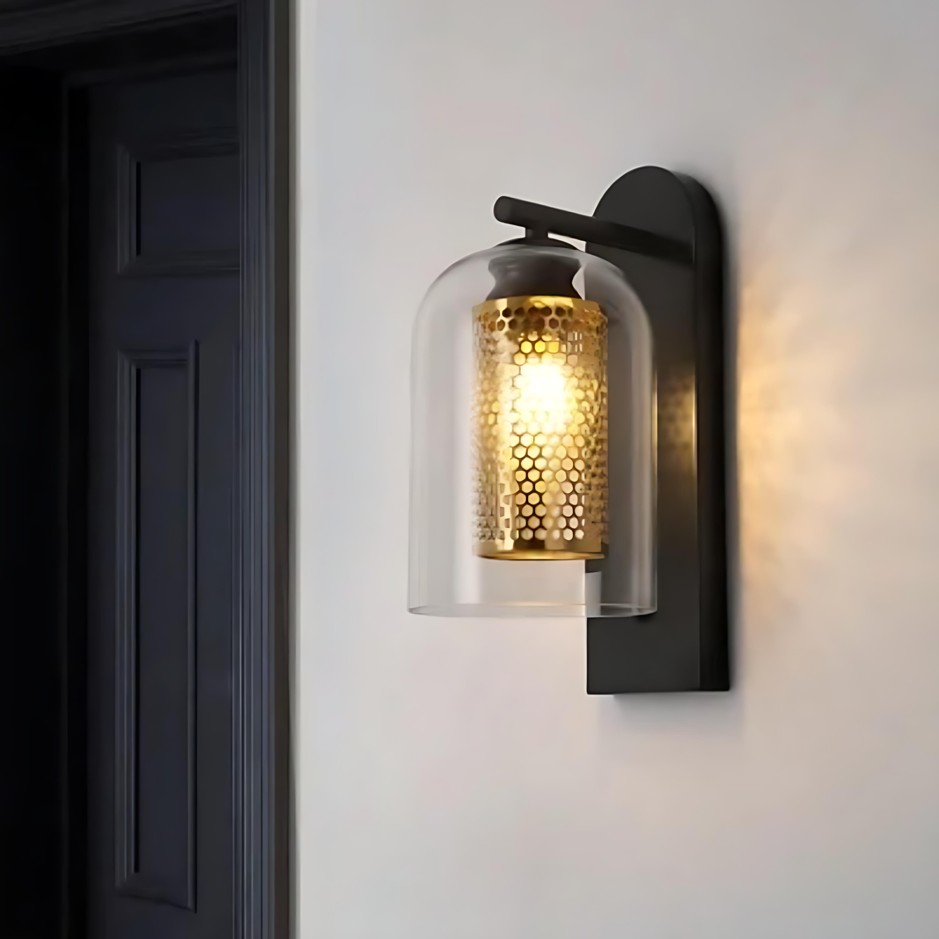 Kaelin Modern Industrial Clear Glass Wall Lamp-sku.png__PID:9726e110-49c9-4afd-9a31-ccfa6dffdfce