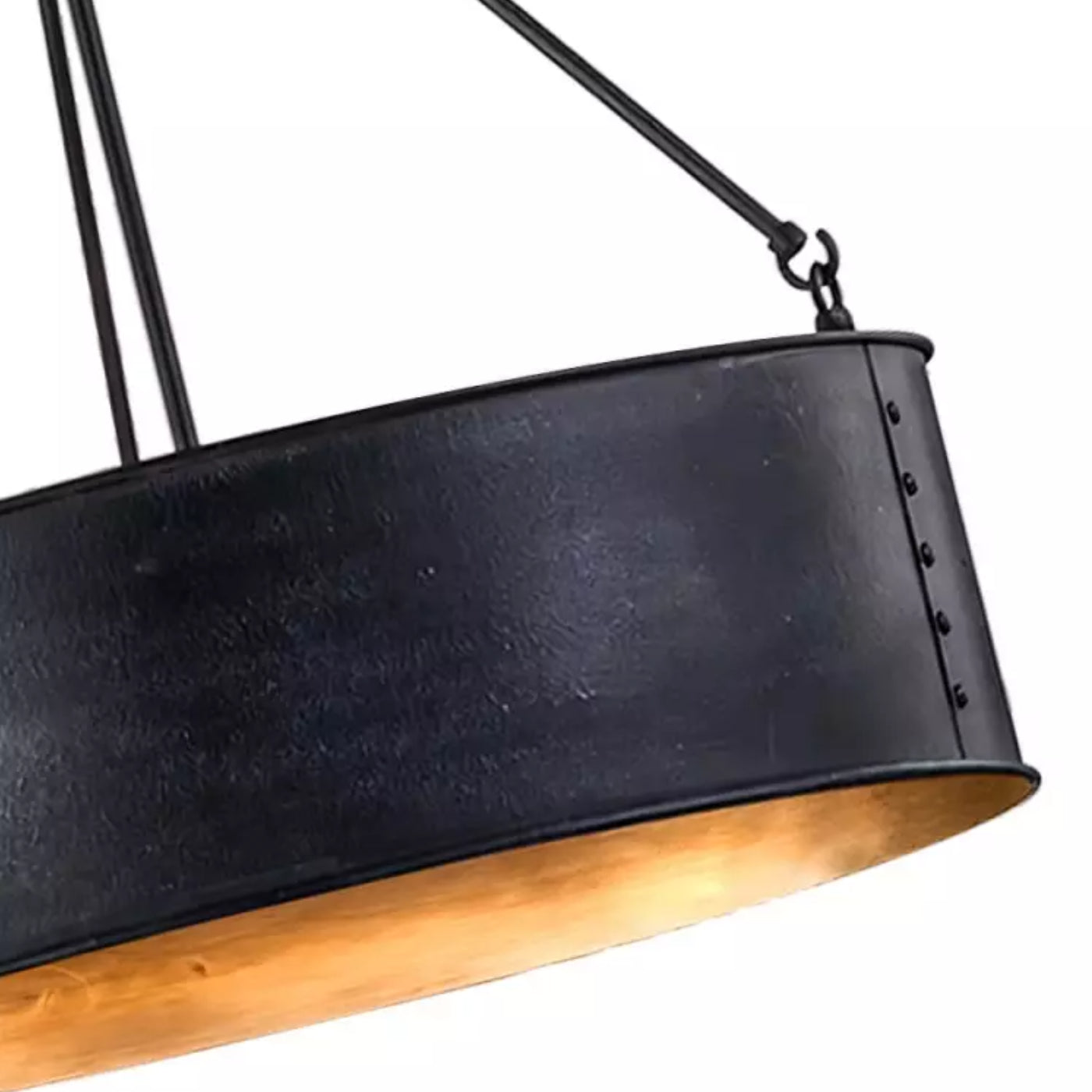 Luminária pendente de tambor preto em metal industrial Grayson detail3.webp__PID:26c25104-b470-4e82-b8c3-39f22c65c7f1