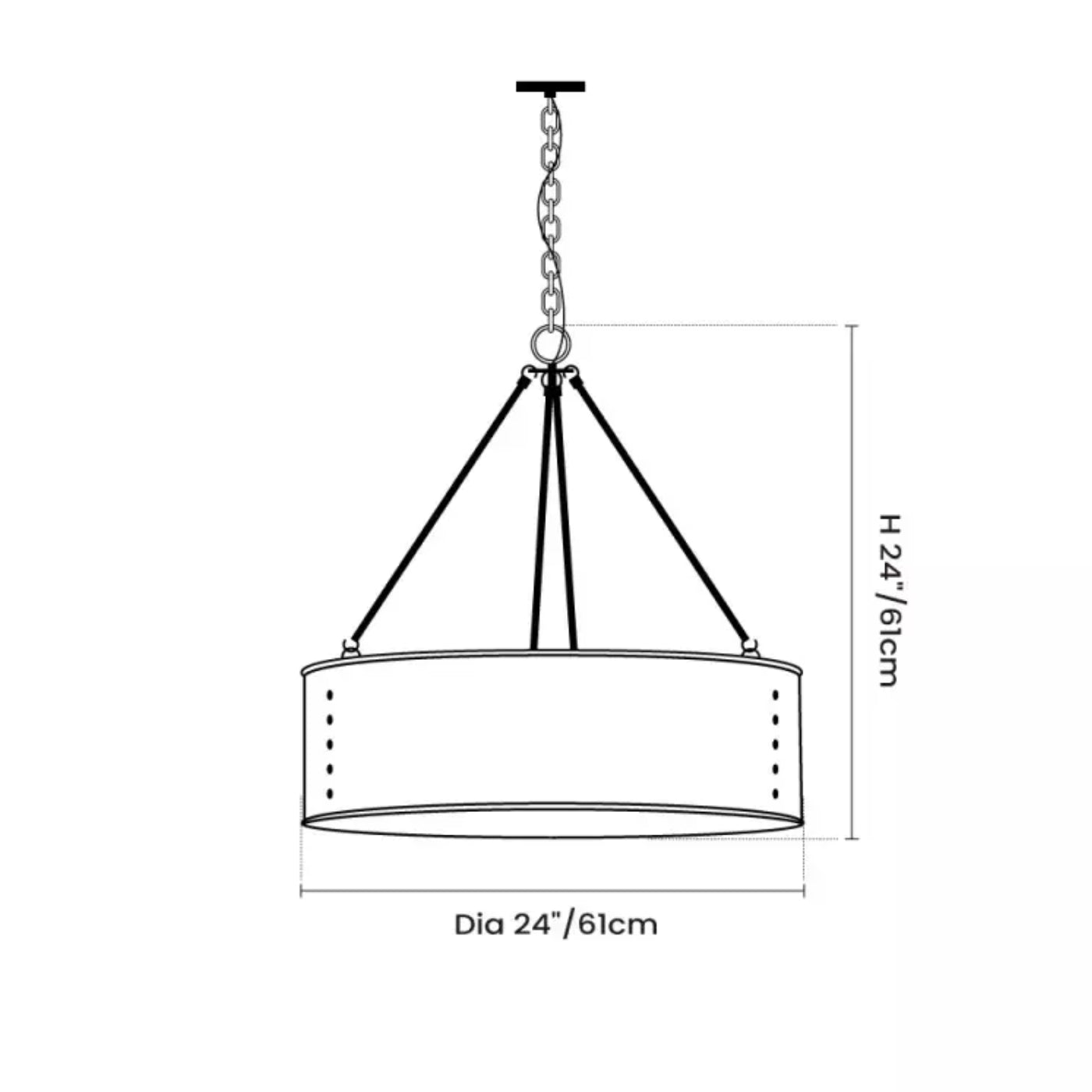 Luminária pendente de tambor preto de metal industrial Grayson tamanho.webp__PID:78f3f91c-5d6f-4e94-a4aa-bf93331b979f