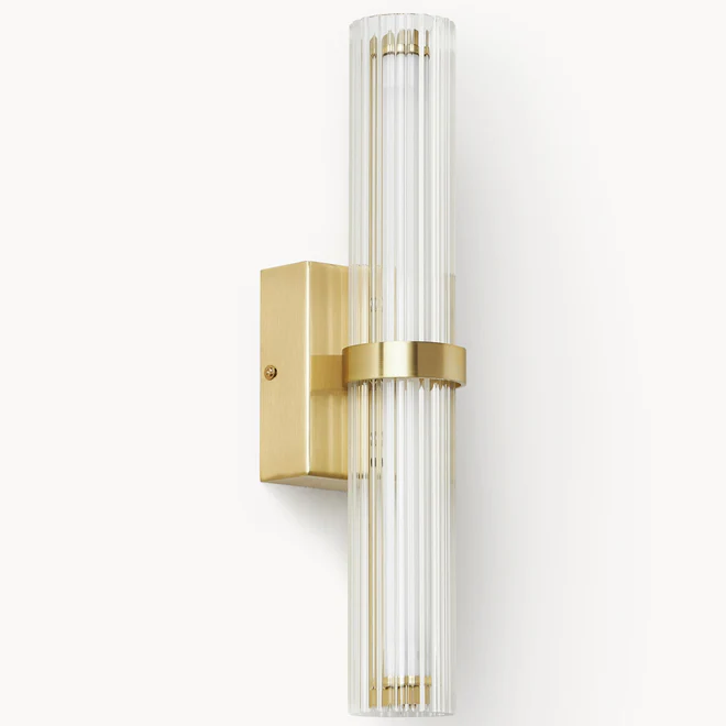 Soren LED-Röhren-Wandleuchte aus geriffeltem Glas sku1.png__PID:283f1dbc-97fa-4406-854b-74828cd93556