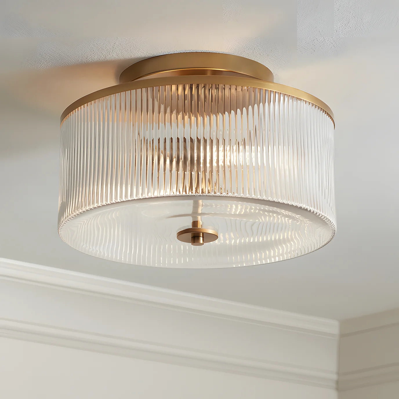 Plafonnier tambour en verre rayé Castor Farmhouse.webp__PID:d104731d-dc4c-4700-9ac4-283856a91b26