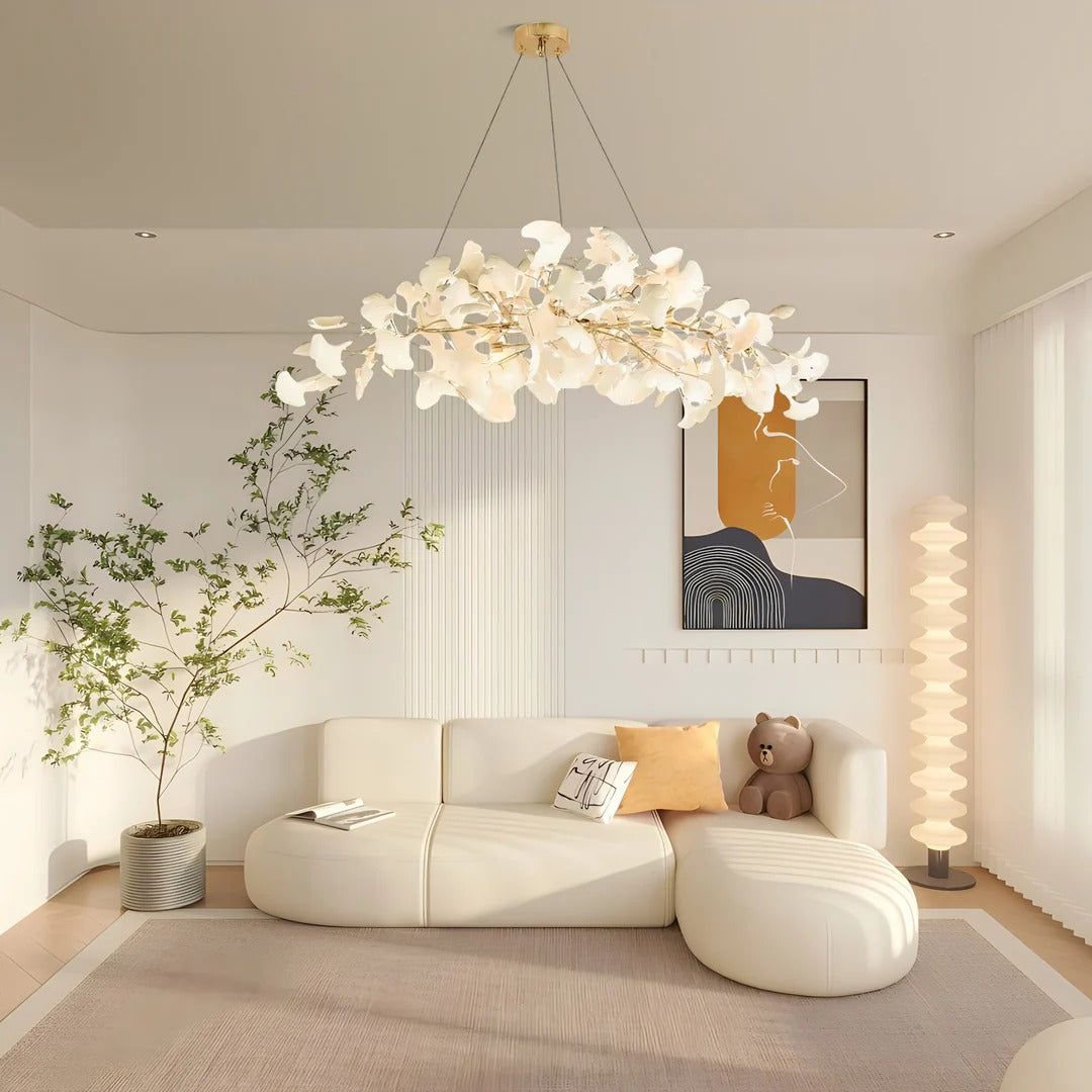 Aurelia Modern Organic Ginkgo Chandelier scene1.webp__PID:accd46ce-8e51-4ee5-954d-edf7ff202fea