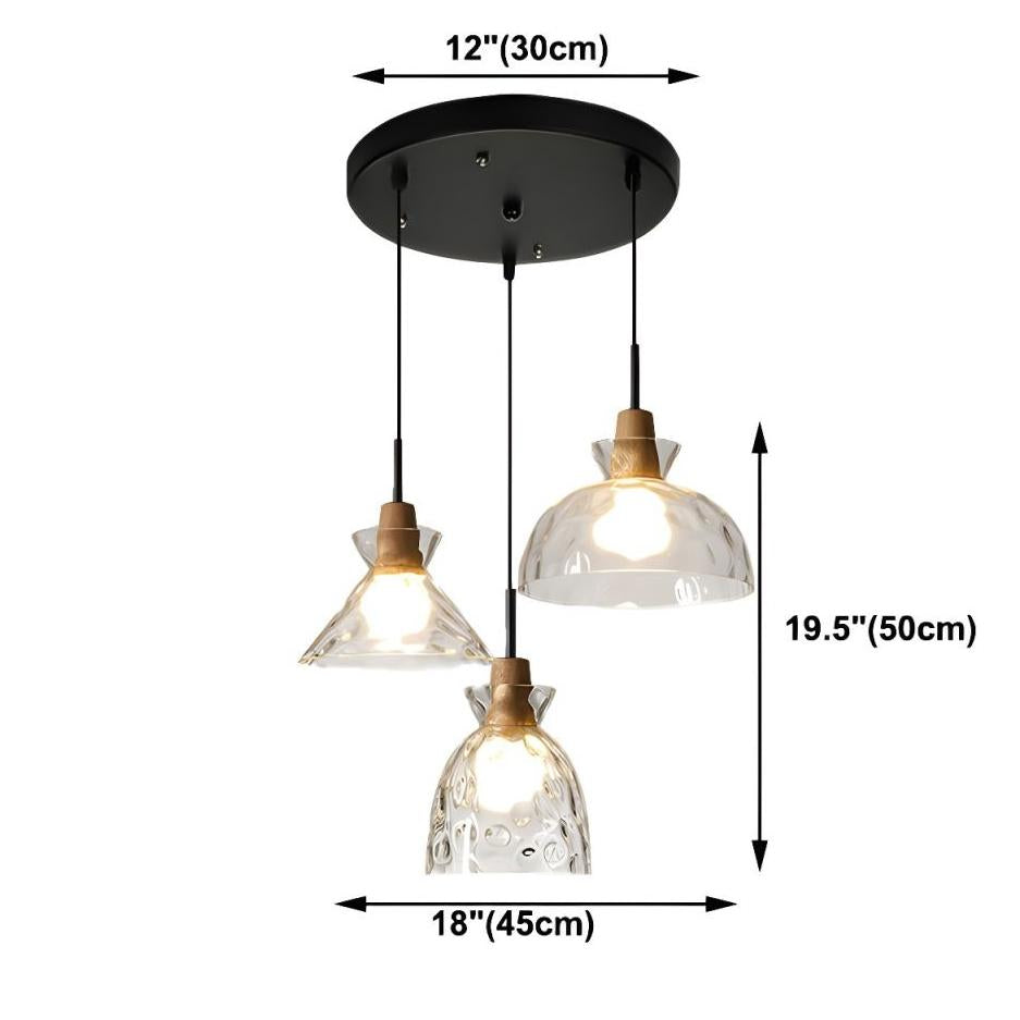 Freequana Rustikale geriffelte Glas-Pendelleuchte size1.jpg__PID:691aee03-3336-40ae-924c-3b86b942bfc5