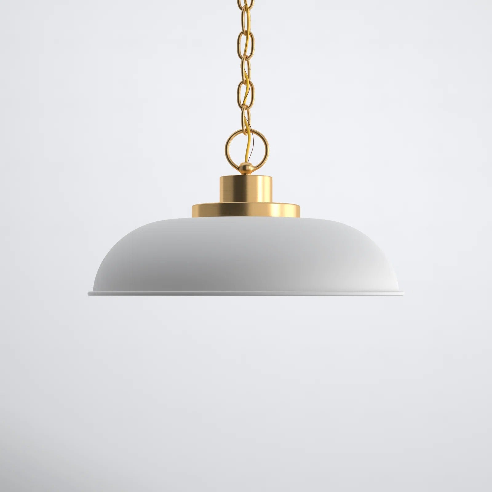 Briony Modern Lampada a sospensione a cupola in metallo bianco sku1.webp__PID:77620b07-3197-4fc6-97f7-a04cda82b0e7