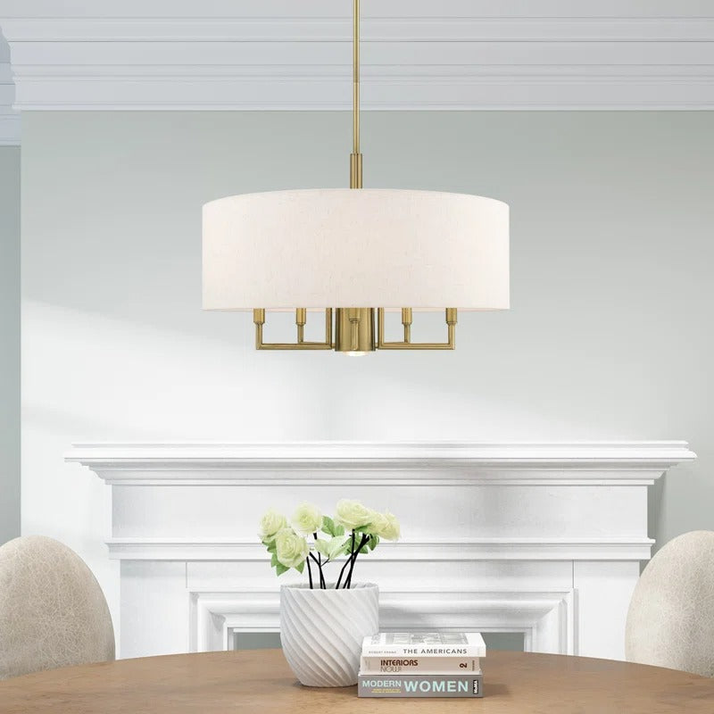 Lampadario a tamburo in tessuto a 6 luci Leif Contemporary1.webp__PID:b3592936-c8b9-4c3f-83e0-f094d352c3e8