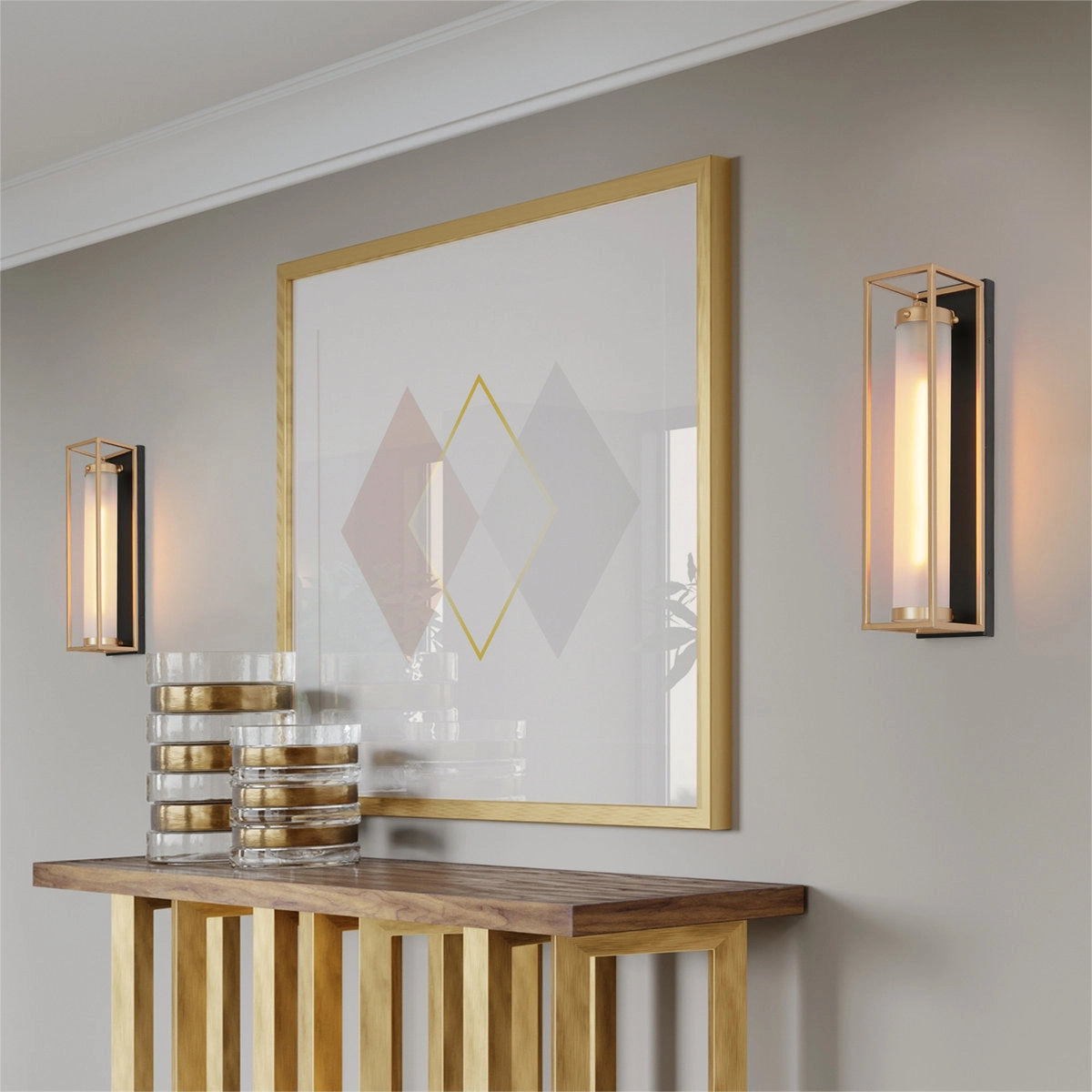 Solara moderne zwarte en gouden binnenwandlamp van glas - cj3.webp__PID:11af9464-af65-4aae-90af-c69e93261e2a
