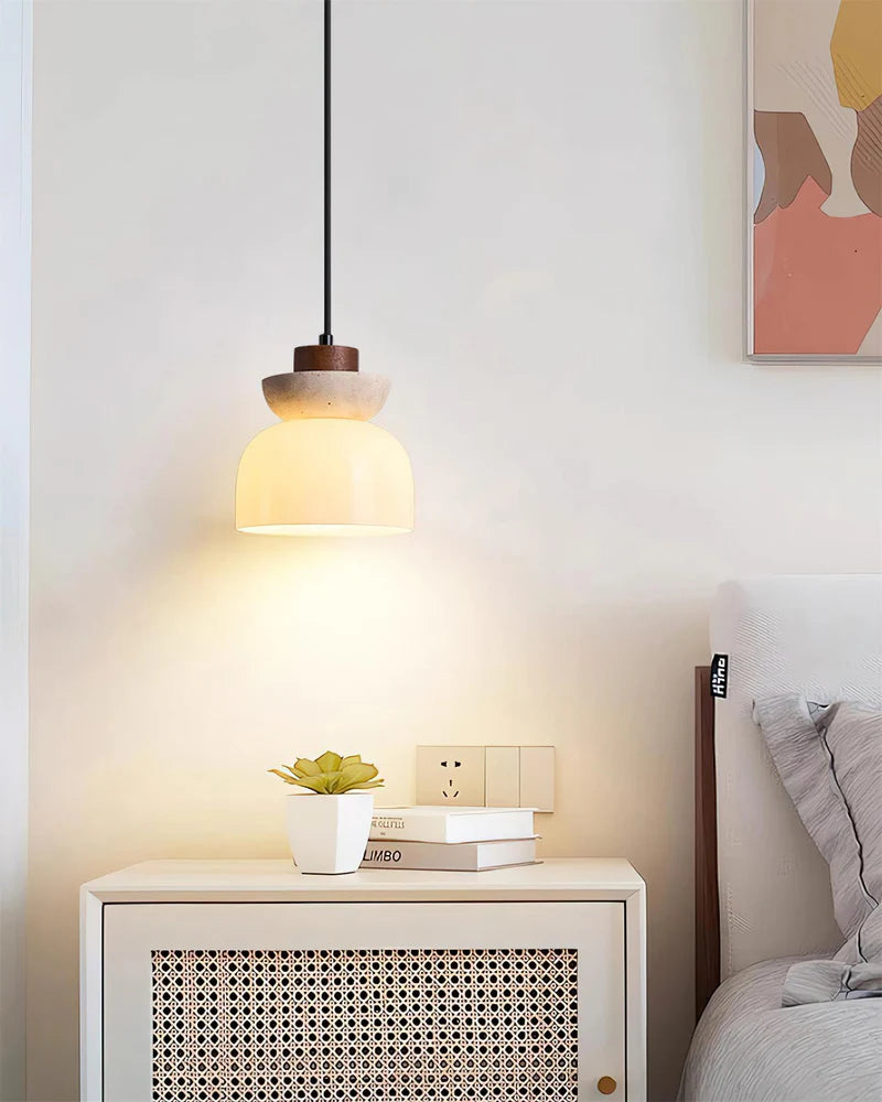 Lampada a sospensione in vetro smerigliato travertino Angelia Wabi-Sabi (2).webp__PID:7c4029fb-47b5-46e8-835b-8502238b1f79