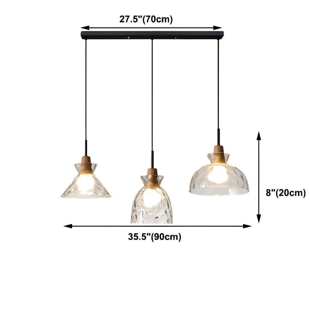 Freequana Rustikale Ripple Glas Pendelleuchte size2.jpg__PID:1aee0333-3670-4e52-8c3b-86b942bfc5e8