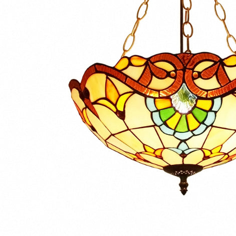 Plafonnier Daphné en vitrail artisanal de style Tiffany - détail.webp__PID:17dbf19b-1885-4ff8-a010-7fb5e567a461