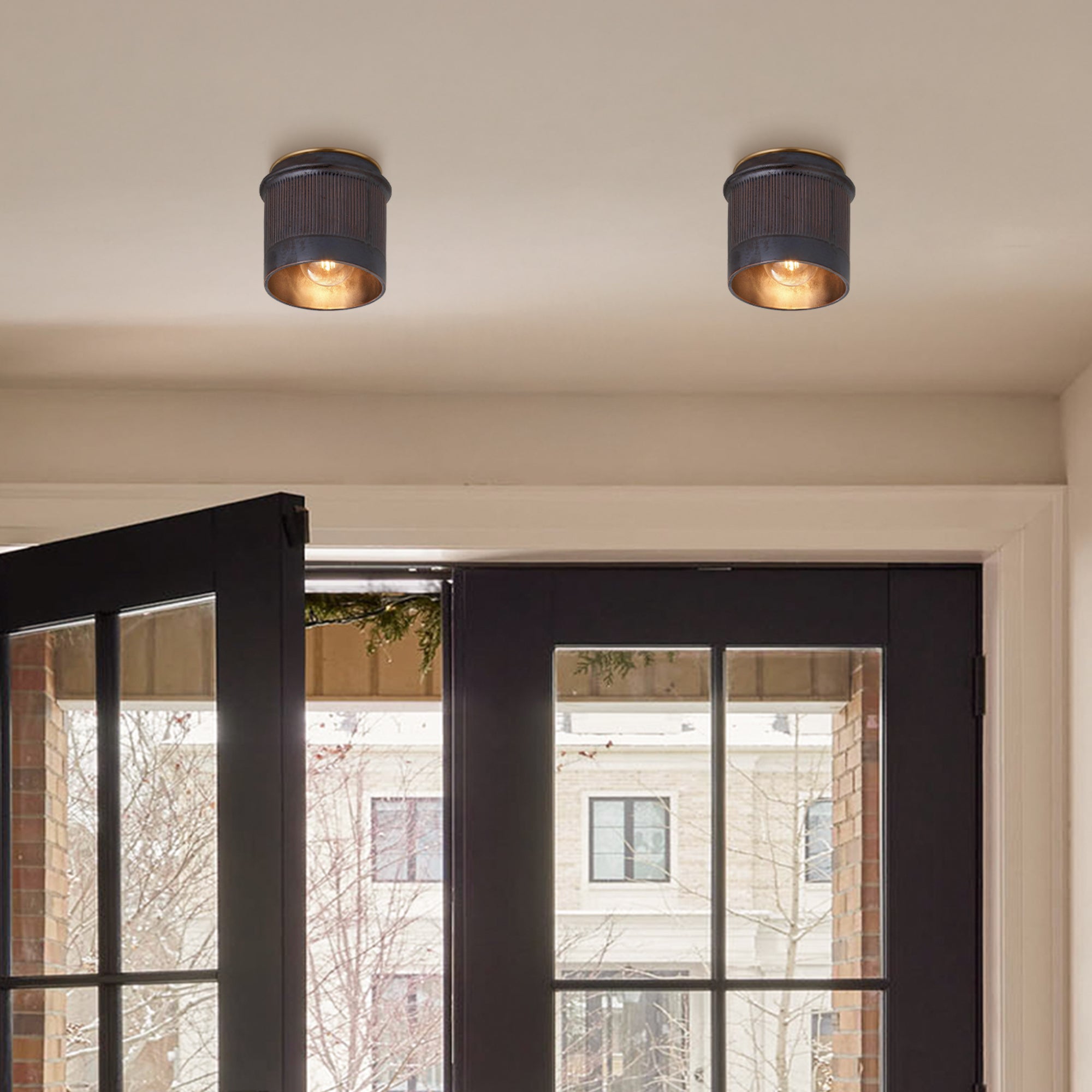 Vintage Rustic Black Metal Industrial Flush Mount Ceiling Light (4).webp__PID:629cba91-e47b-4d5e-a427-55e51d700239