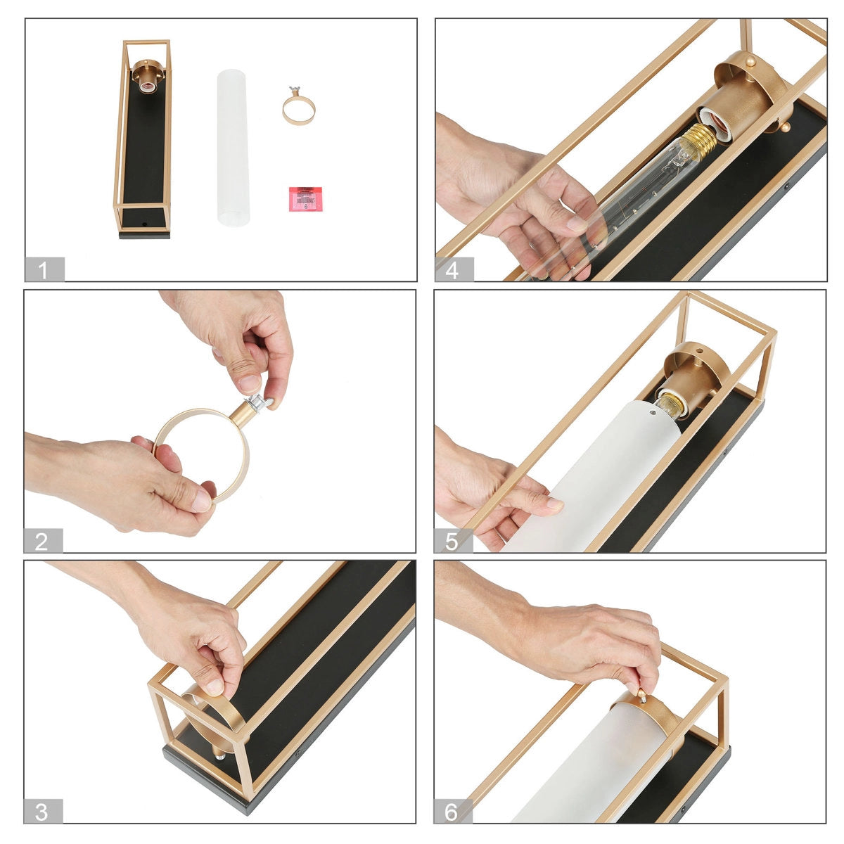 Solara moderne zwarte en gouden binnenwandlamp van glas - azjc.webp__PID:af658aae-10af-469e-9326-1e2a3810c825