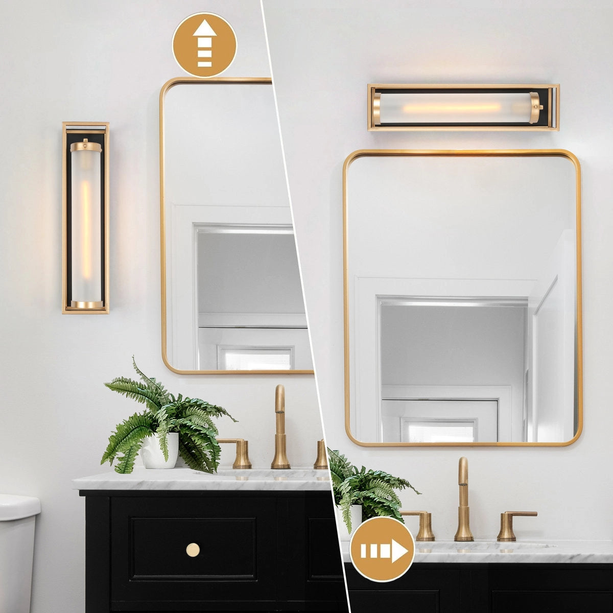 Solara moderne zwarte en gouden binnenwandlamp van glas - twofs.webp__PID:a76d546a-acbf-4be3-b281-4665ca4bef68