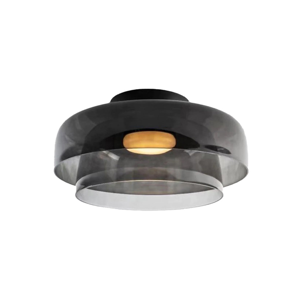 Layer Disc Glas Deckenleuchte zweilagig grau sku.jpg__PID:0b79594f-191c-4323-b528-389a1f5e7fc2