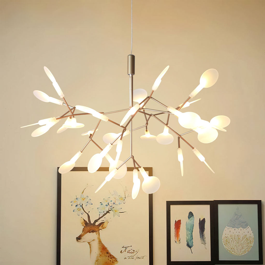 Titan Heracleum Pendant Light rose gold