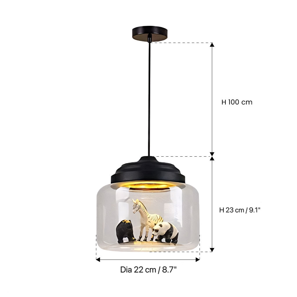 Calliope Zoo Glass Pendant Light-size.jpg__PID:035482c4-60fb-425d-861a-21610263abbc