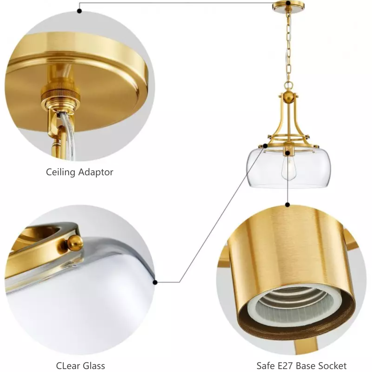 Elena Moderne Pendelleuchte mit Kuppel aus klarem Glas detail1.webp__PID:f8a117d8-5224-44af-ac30-4f55d7d7d308