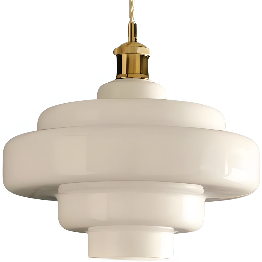 Ivon single pendant option: White