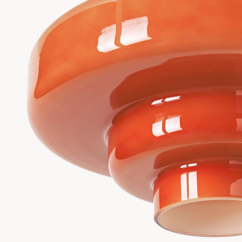 Multi-layered stained glass lampshade
