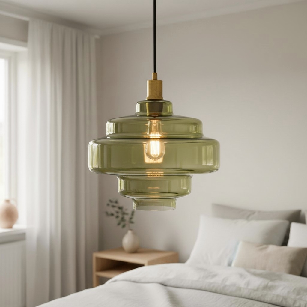 Ivon single pendant option: Transparent Green